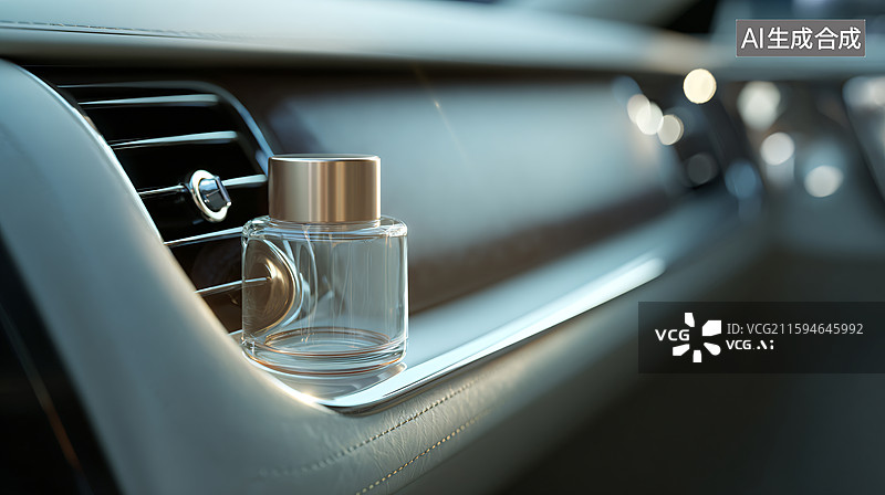 【AI数字艺术】车内保温杯放置特写图图片素材