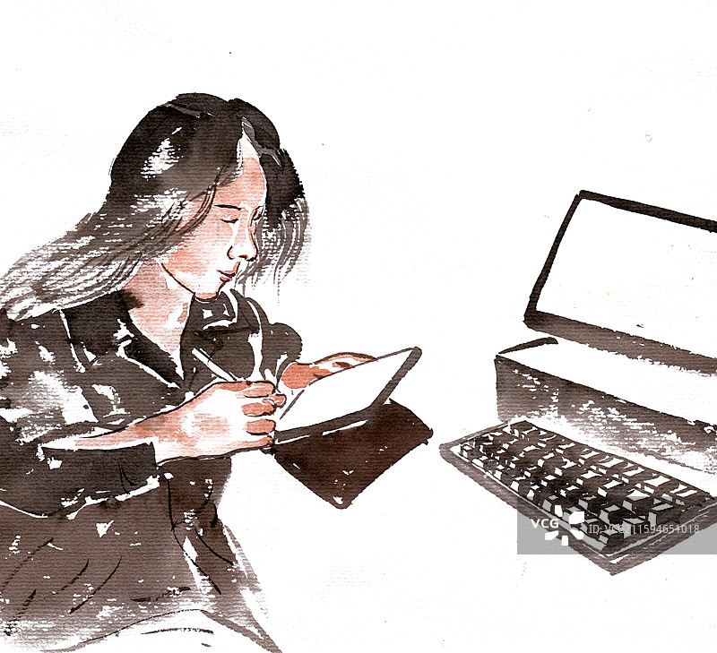 工作中的程序员图片素材