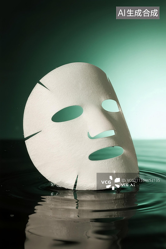 【AI数字艺术】补水面膜图片素材