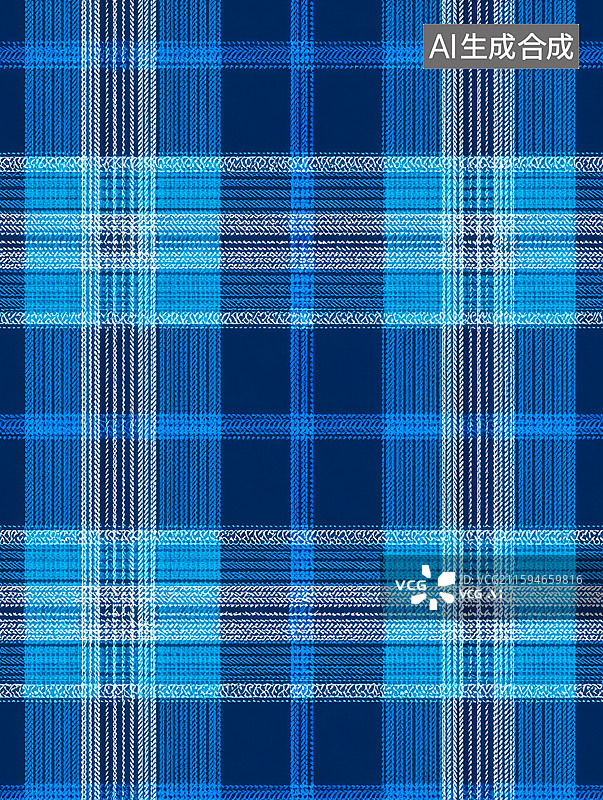 【AI数字艺术】蓝白相间格子图案设计图片素材