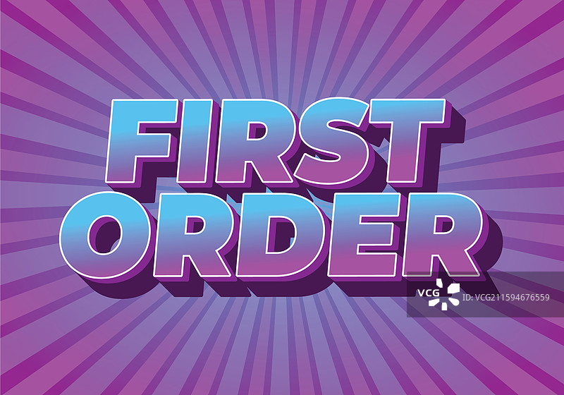 3D风格的现代首单文字效果图片素材