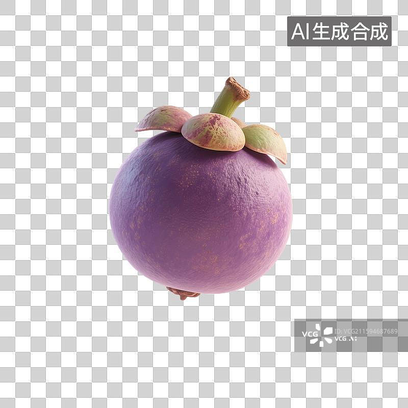 【AI数字艺术】3D渲染，山竹，夏天水果免抠元素图片素材