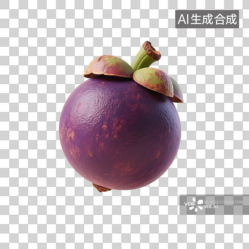 【AI数字艺术】3D渲染，山竹，夏天水果免抠元素图片素材