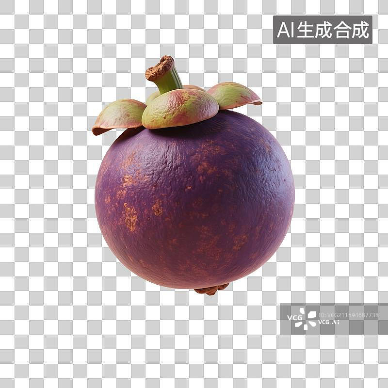 【AI数字艺术】3D渲染，山竹，夏天水果免抠元素图片素材