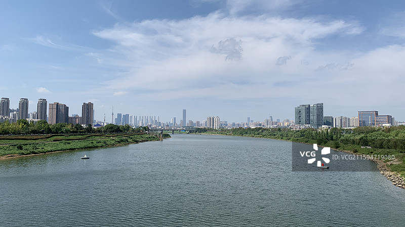 浏阳河风光带图片素材