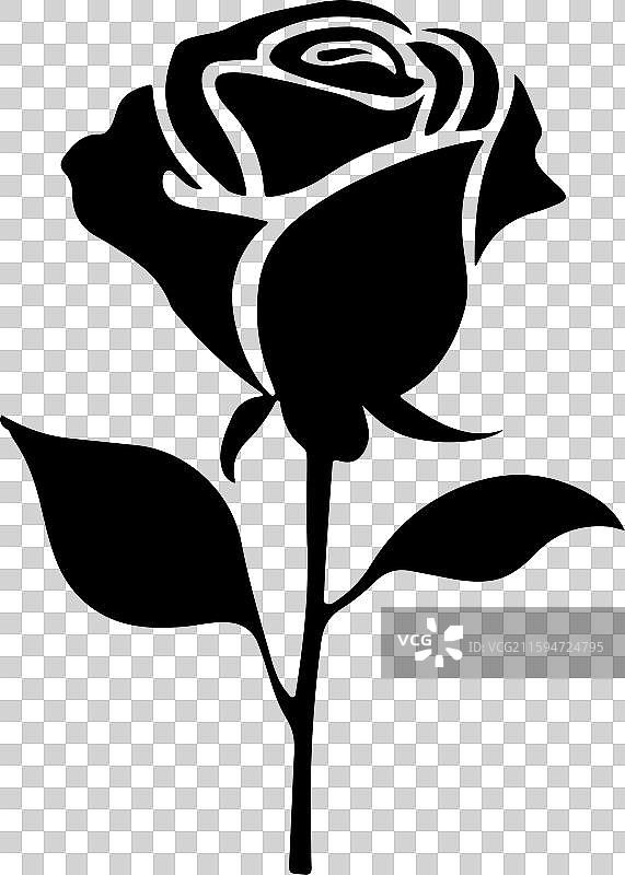 玫瑰花图标图片素材