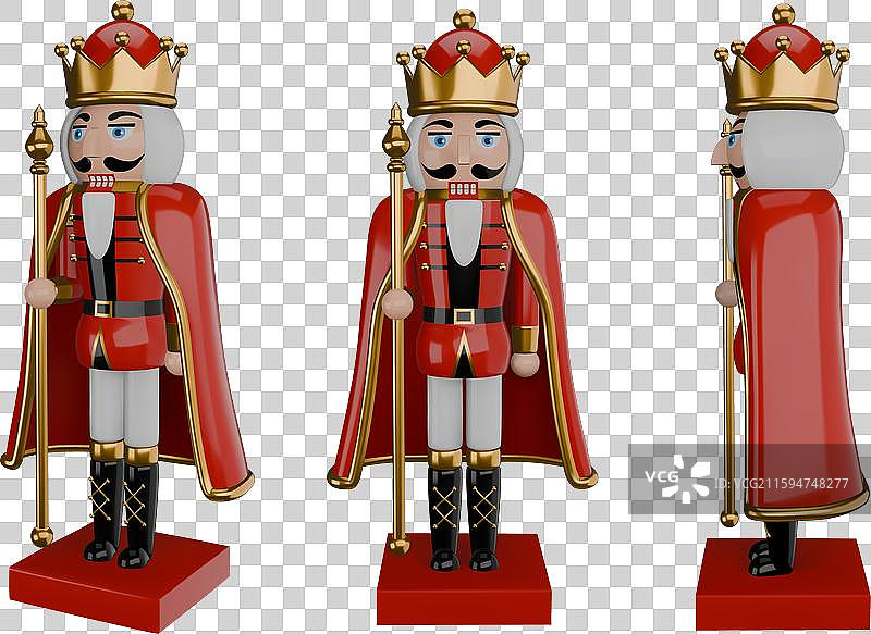 3D国王胡桃夹子图片素材