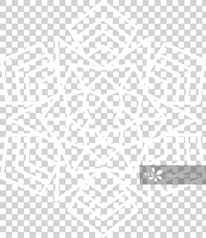 棕色背景上的白色雪花冬季曼陀罗图片素材