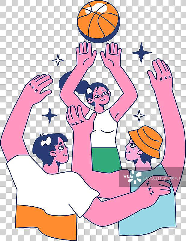 街头篮球赛队员打篮球图片素材