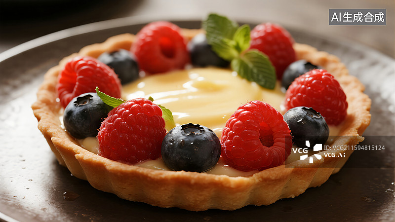 【AI数字艺术】法式浆果挞：舌尖上的艺术图片素材