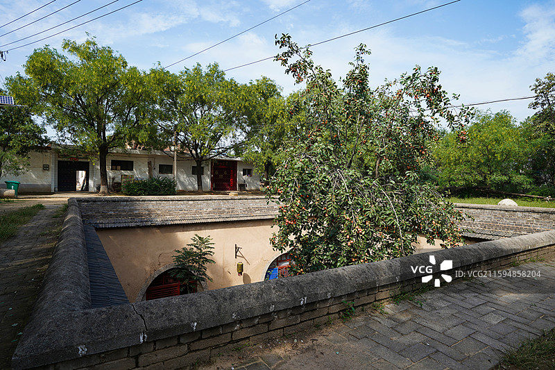 陕西省三原县张家窑关中地窑民俗村图片素材