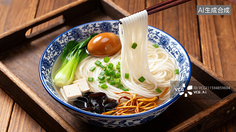 【AI数字艺术】一碗素面图片素材