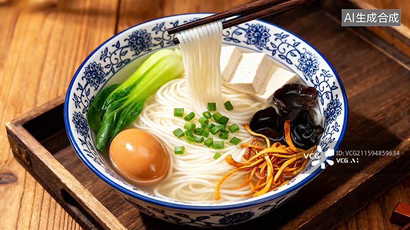 【AI数字艺术】一碗素面图片素材