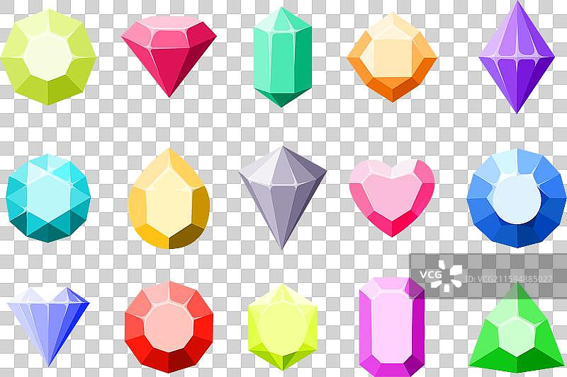 卡通宝石套装图片素材