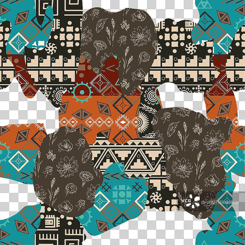 抽象无缝图案图片素材