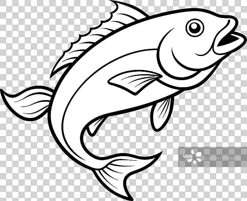 鳕鱼图标图片素材