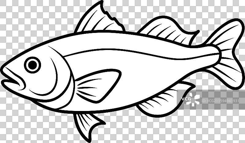 鳕鱼图标图片素材