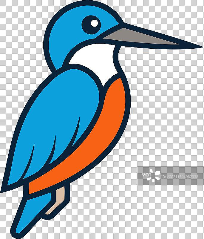 普通翠鸟学会图标图片素材