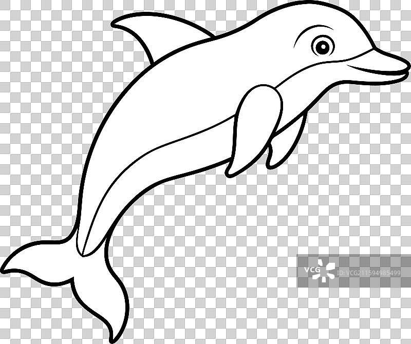 普通蝾螈游泳图标图片素材