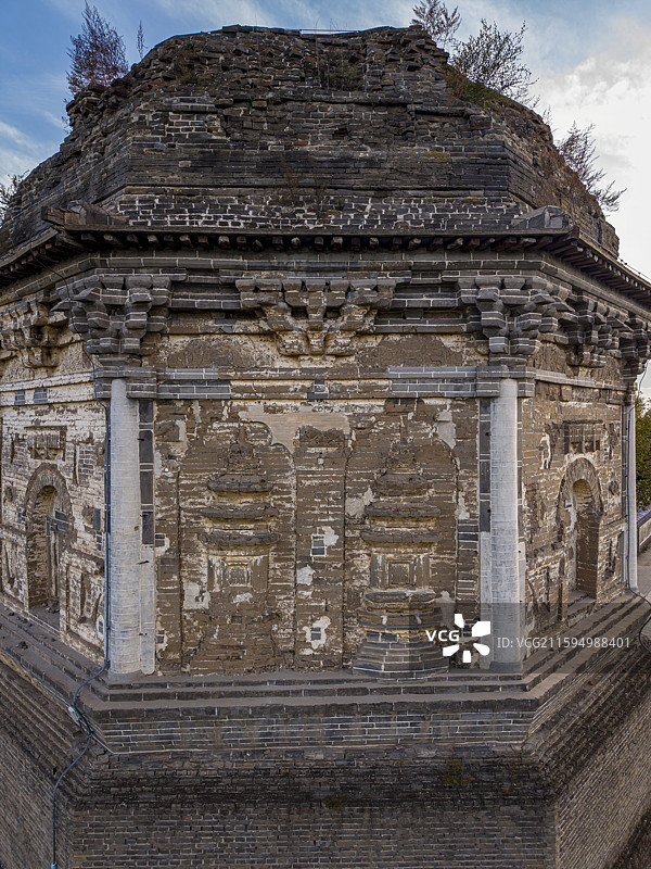 内蒙古赤峰市宁城县半截塔航拍图片素材