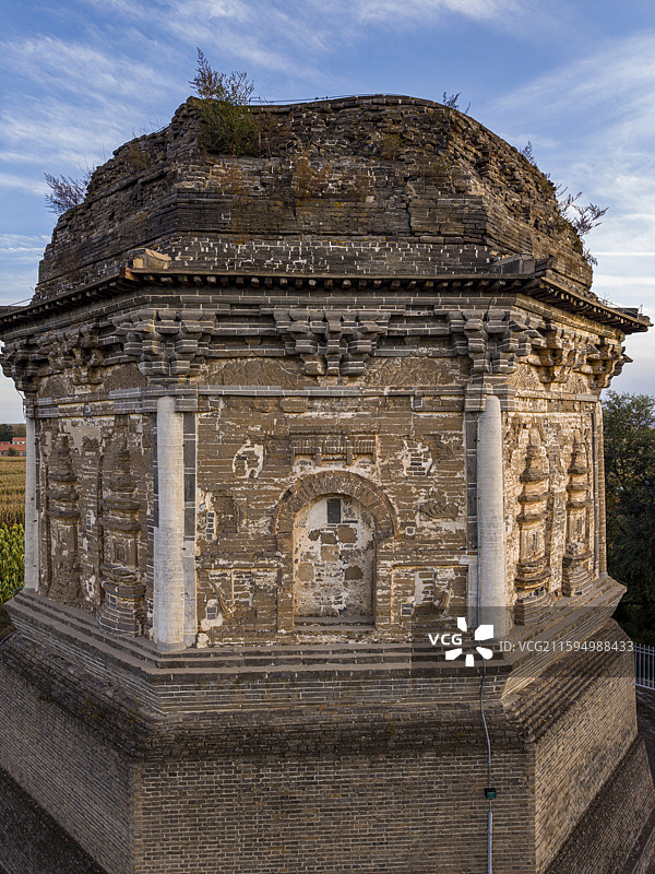 内蒙古赤峰市宁城县半截塔航拍图片素材