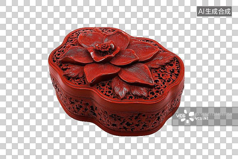 【AI数字艺术】免扣元素中国传统漆雕工艺品图片素材