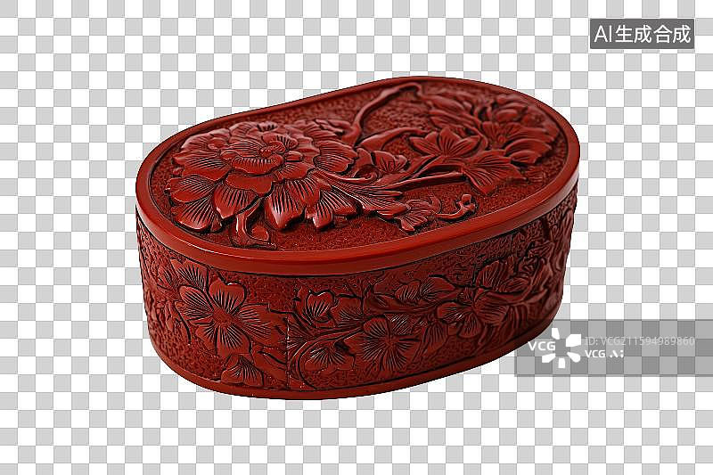 【AI数字艺术】免扣元素中国传统漆雕工艺品图片素材