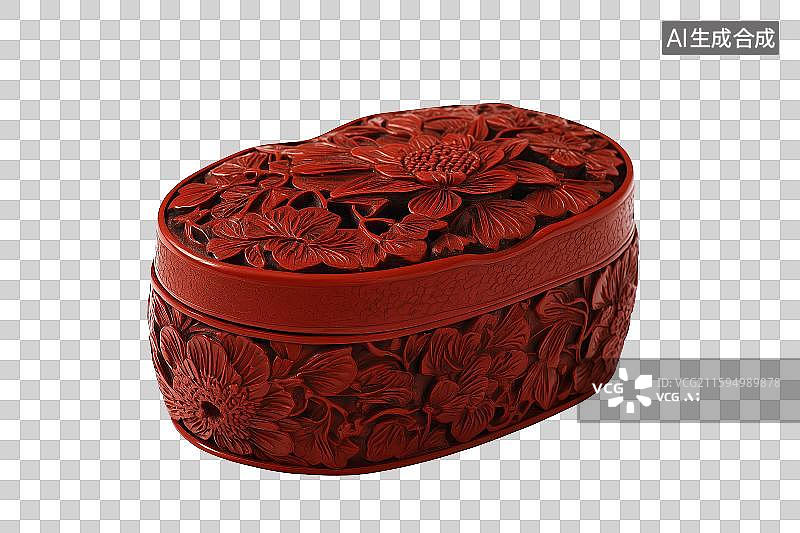 【AI数字艺术】免扣元素中国传统漆雕工艺品图片素材