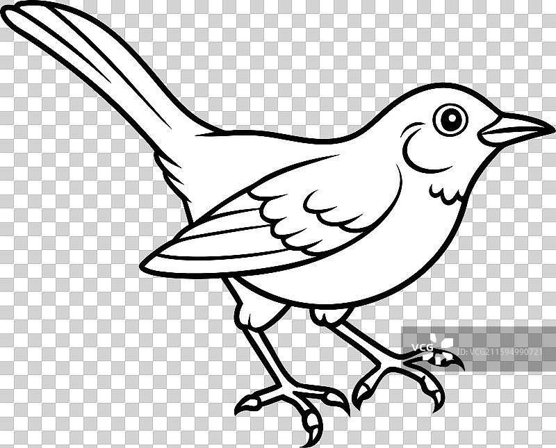 黄喉歌雀鸟类图标图片素材