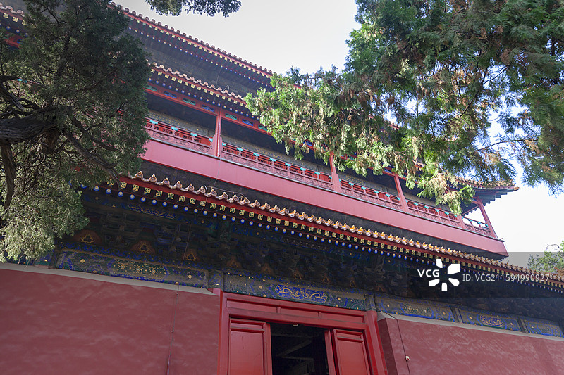 山东曲阜孔庙古建奎文阁图片素材