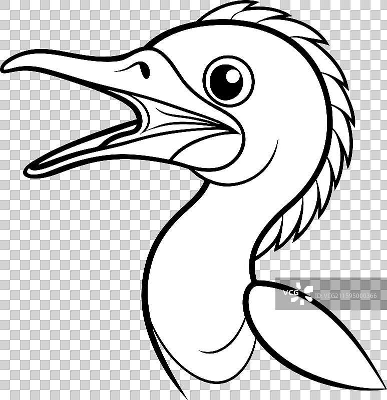 鸬鹚鸟叫图标图片素材