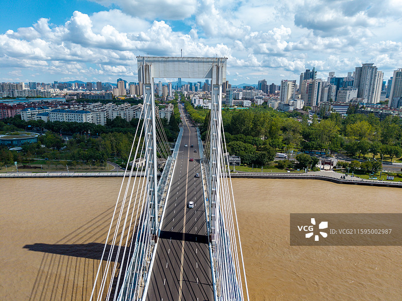 宁波甬江大桥航拍图片素材