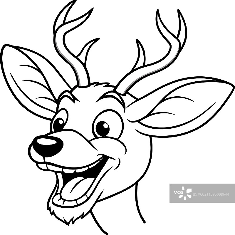 短吻鹿游泳图标图片素材