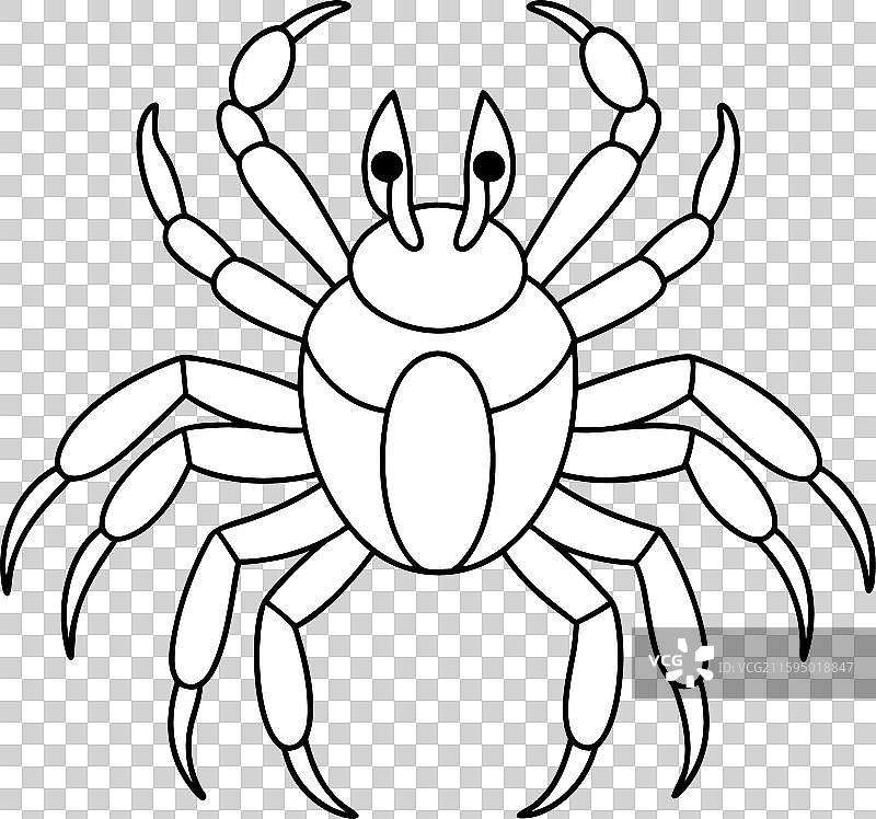 螃蟹蜘蛛行走图标图片素材