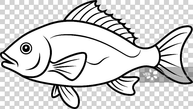 古氏石斑鱼行走图标图片素材