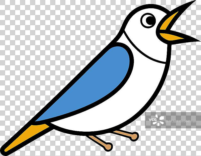 杜鹃鸟学习图标图片素材