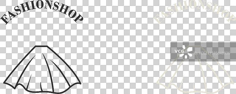 时尚店铺精品店标志设计模板图片素材