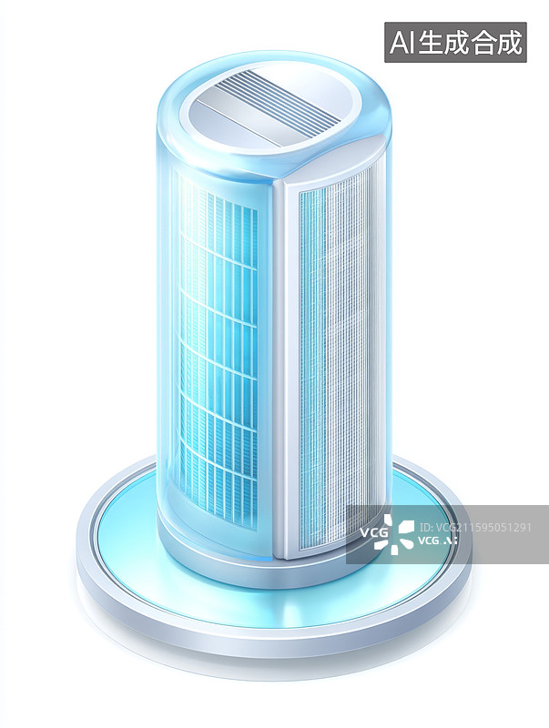 【AI数字艺术】空气净化器示意图图片素材