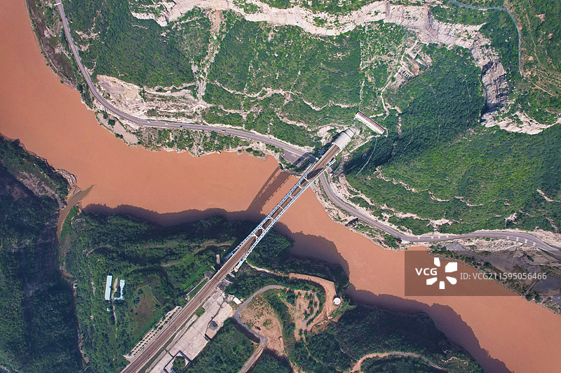 黄河龙门峡谷图片素材