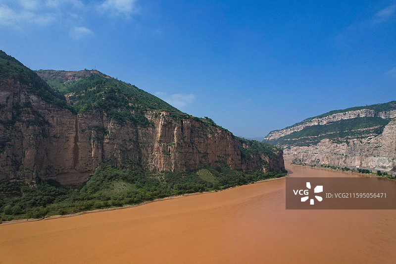 黄河龙门峡谷图片素材