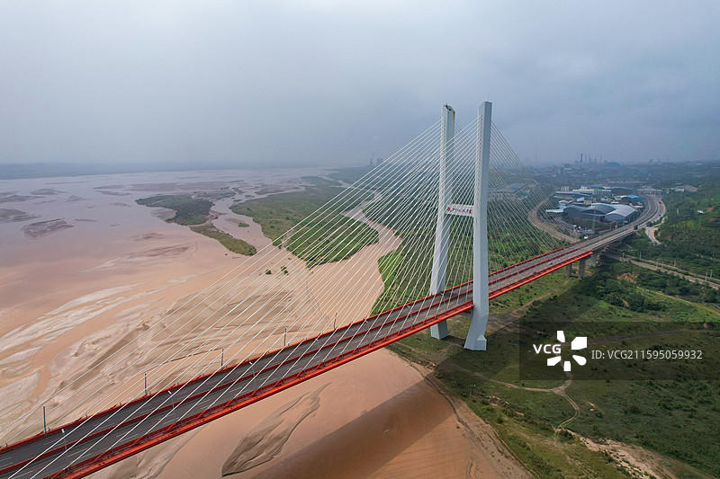 黄河禹门口大桥图片素材