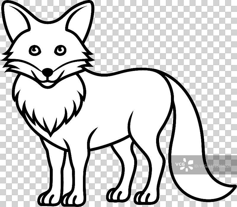 达尔文狐狸图标图片素材