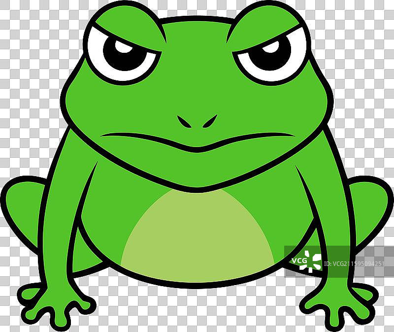 达尔文蛙愤怒图标图片素材