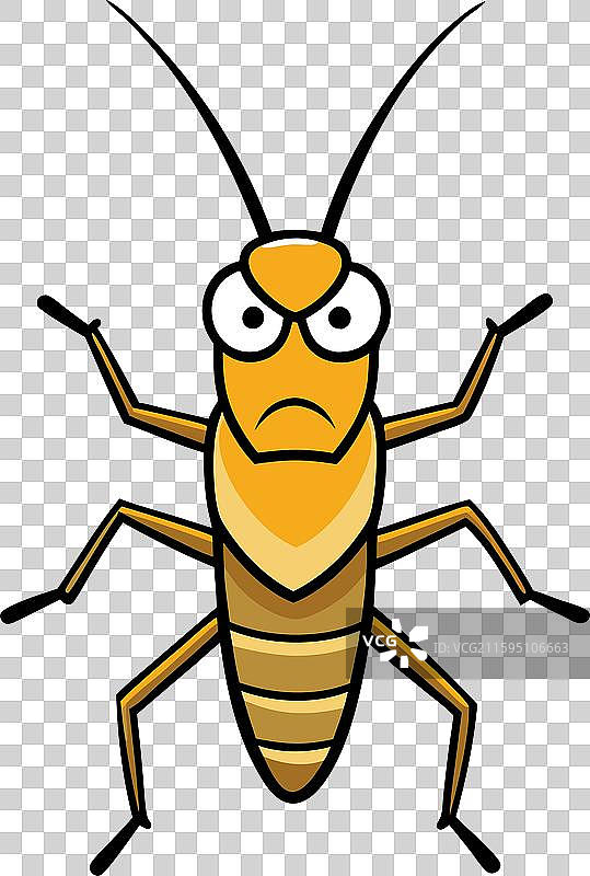 沙漠蝗虫蟋蟀愤怒图标图片素材