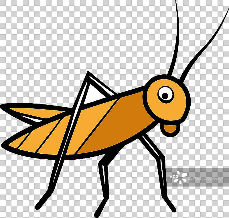 沙漠蝗虫蟋蟀图标图片素材