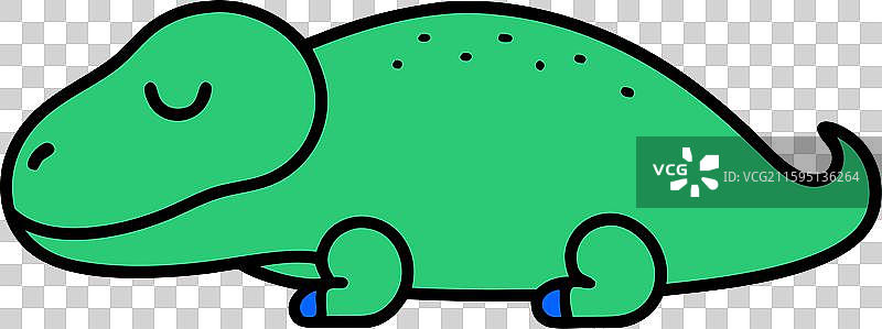 恐龙睡觉图标图片素材