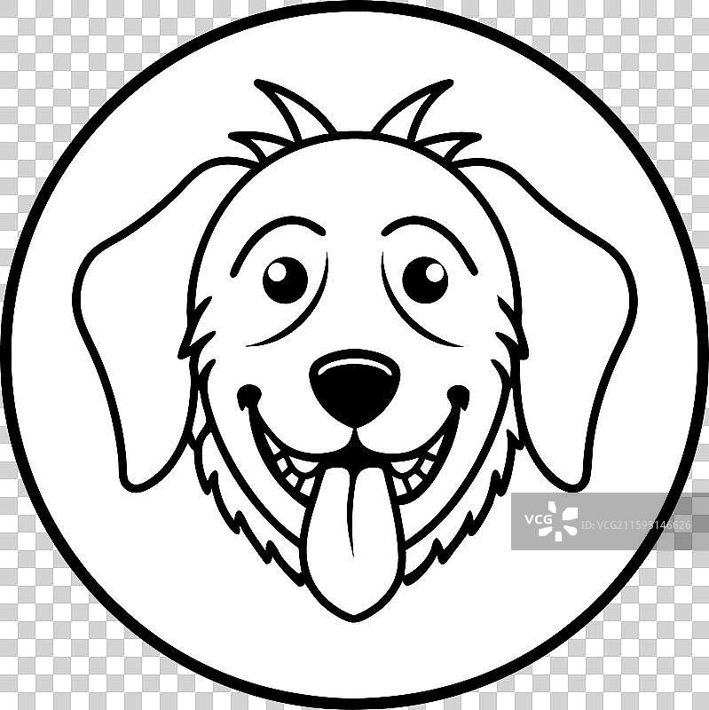 狗蜱虫微笑图标图片素材