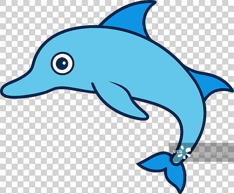 海豚鱼学习图标图片素材