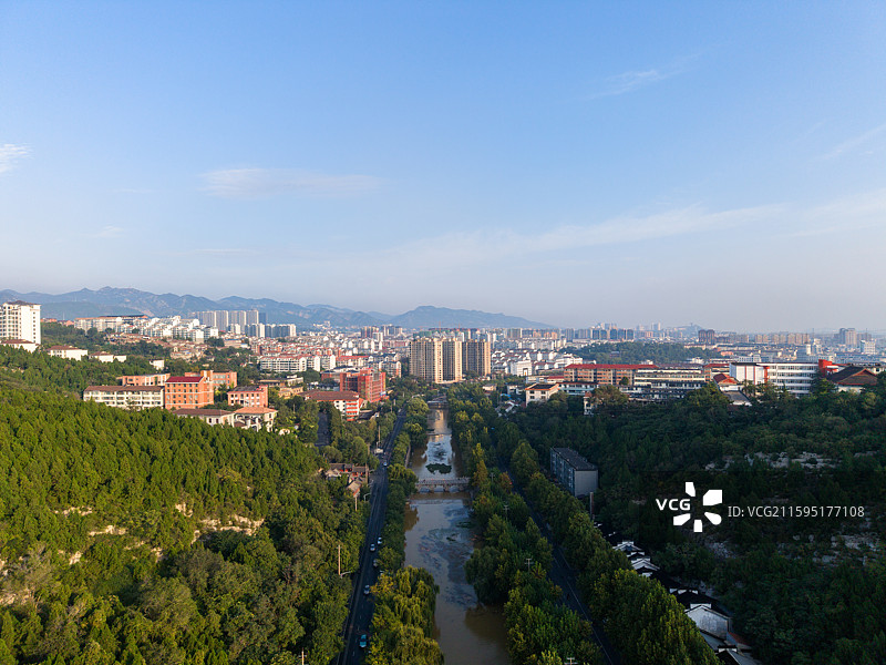 淄博博山城市风光图片素材