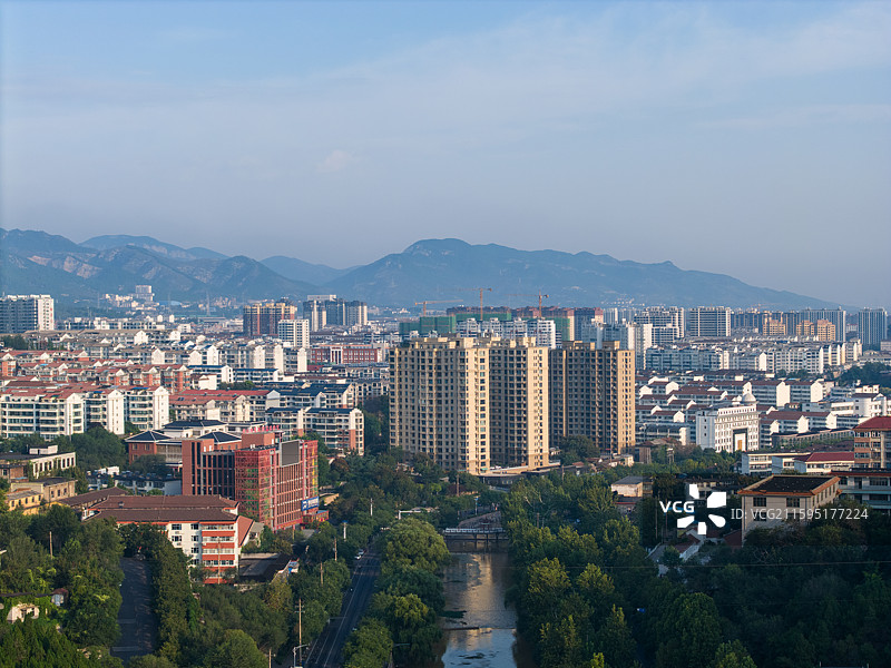 淄博博山城市风光图片素材